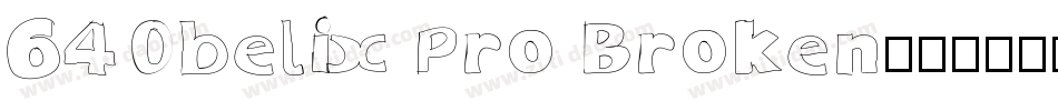 64Obelix Pro Broken字体转换